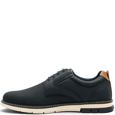 NINETY 78 MENS LACE CASUAL SHOE - NAVY TAN