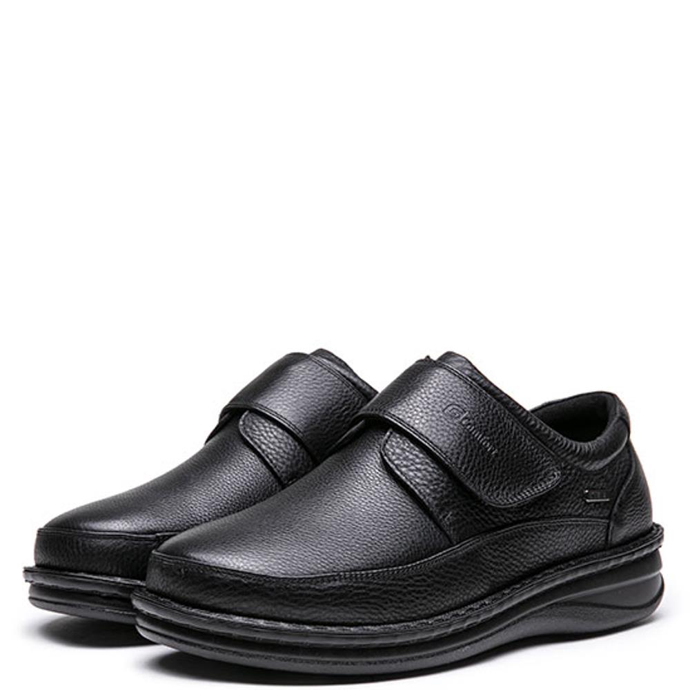 G COMFORT MENS WATERPROOF VELCRO SHOE BLACK LEATHER Paul Byron