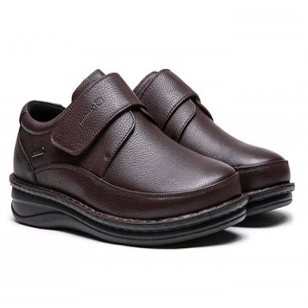 G COMFORT MENS WATERPROOF VELCRO SHOE COGNAC LEATHER Paul Byron