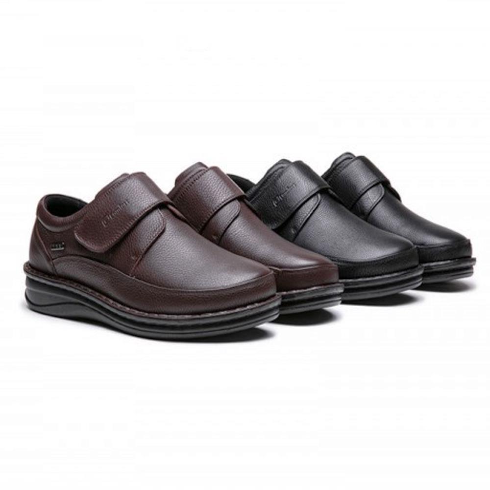 G COMFORT MENS WATERPROOF VELCRO SHOE COGNAC LEATHER Paul Byron