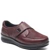 G COMFORT WOMENS STRETCH STRAP SHOE - BURGANDY