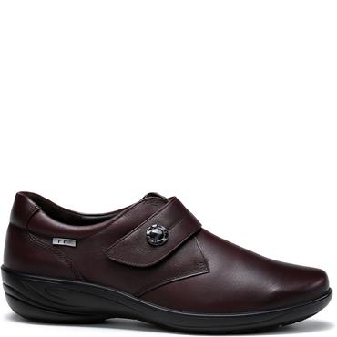 G COMFORT WOMENS WATERPROOF VELCRO SHOE - BURGUNDY