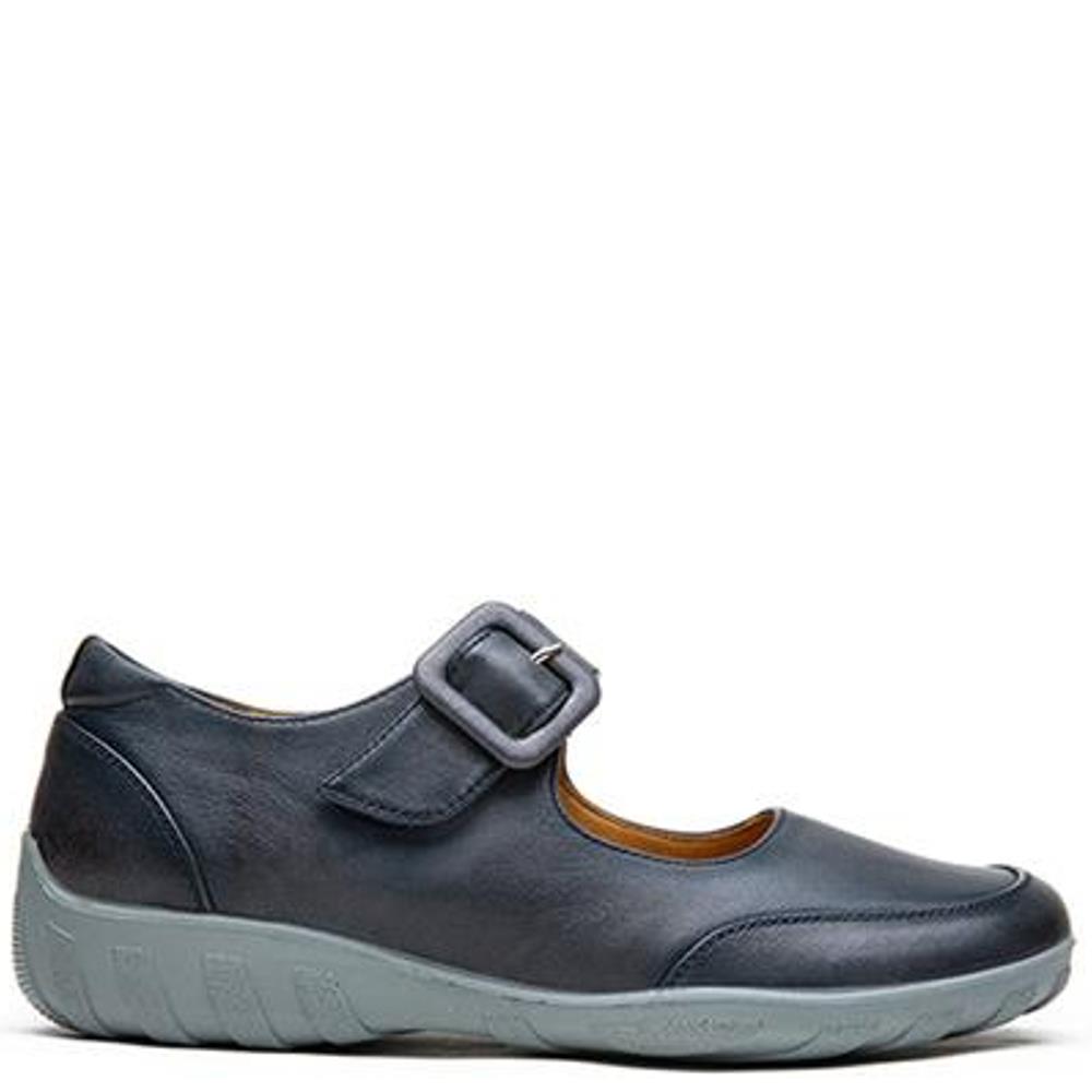 G COMFORT WOMENS COMFORT STRAP SHOE NAVY Paul Byron Shoes Ireland