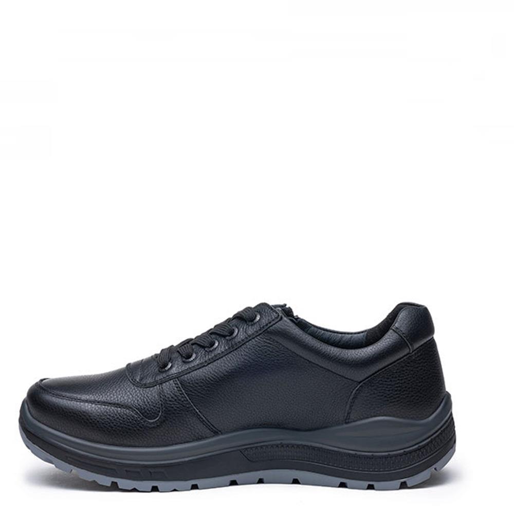 G COMFORT MENS WATERPROOF ZIP LACE SHOE BLACK Paul Byron Shoes