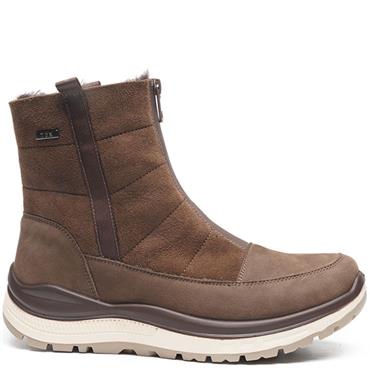G COMFORT WOMENS WIDE FIT ANKLE BOOT - BROWN