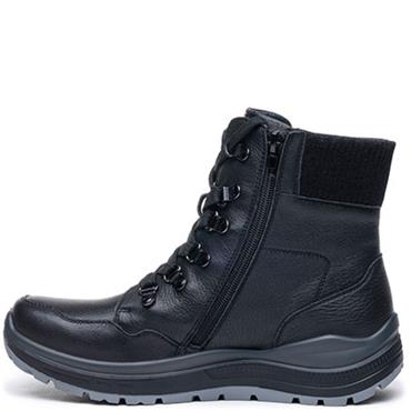 G COMFORT WOMENS WATERPROOF LACE BOOT - BLACK