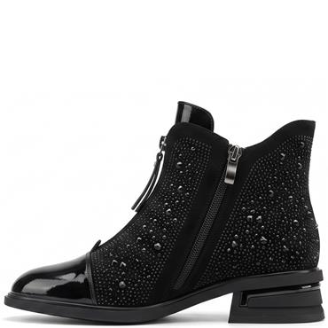 REDZ WOMENS ANKLE BOOT - BLACK