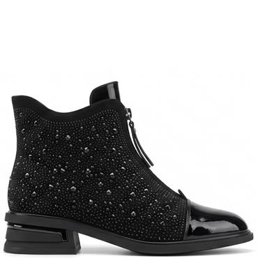 REDZ WOMENS ANKLE BOOT - BLACK