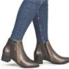 REMONTE WOMENS WARM LINED ANKLE BOOT - METALLIC