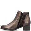 REMONTE WOMENS WARM LINED ANKLE BOOT - METALLIC