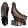 REMONTE WOMENS WARM LINED ANKLE BOOT - METALLIC
