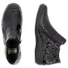 REMONTE WOMENS ZIP ANKLE BOOT - BLACK