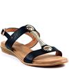 LUNAR WOMENS FLAT STRAP SANDAL - BLACK
