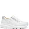 G COMFORT WOMENS ZIP LACE TRAINER - WHITE