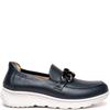 G COMFORT WOMENS CHAIN SLIP ON LOAFER - NAVY