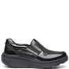 G COMFORT WOMENS WATERPROOF SLIP ON SHOE - BLACK PATENT