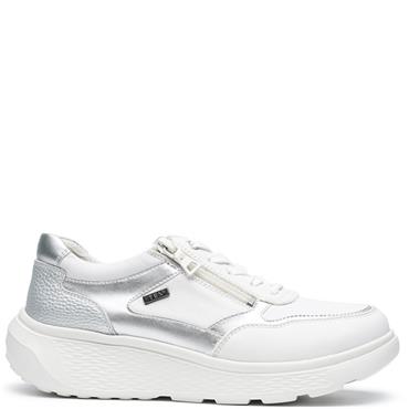 G COMFORT WOMENS TRAINER - WHITE SILVER