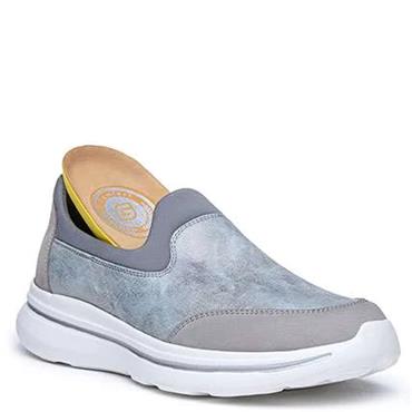 G COMFORT WOMENS SLIP ON TRAINER - TAUPE