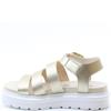HEAVENLY FEET WOMENS WEDGE STRAP SANDAL - GOLD
