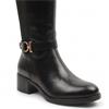 SUSST WOMENS ANKLE STRAP HIGH LEG BOOT - BLACK