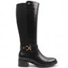 SUSST WOMENS ANKLE STRAP HIGH LEG BOOT - BLACK