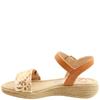HEAVENLY FEET WOMENS SANDAL - TAN GOLD MULTI