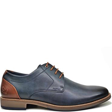 MARCOZZI MENS DRESS LACE SHOE - MIDNIGHT BLUE