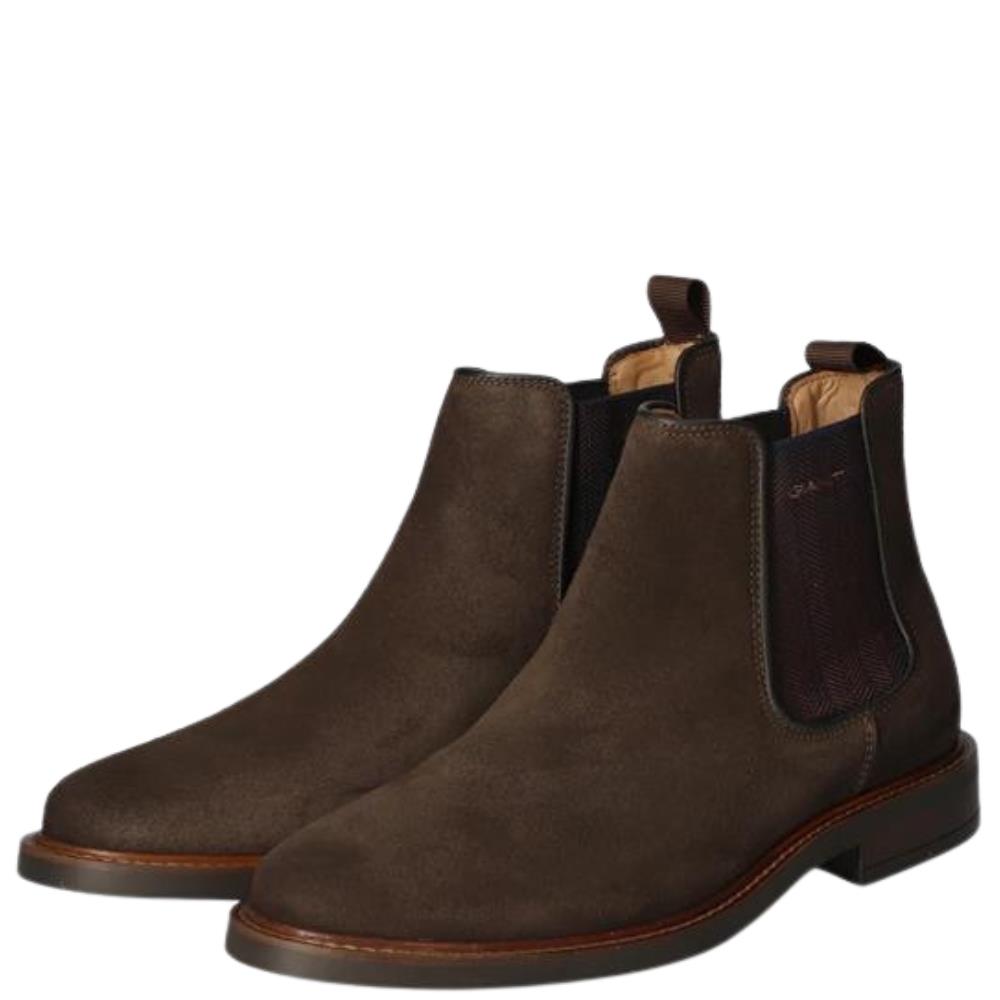 GANT St Akron Chelsea Boot, Stivali Uomo In Pelle - Modello Classico Con Tacco, Colore Scuro - 2