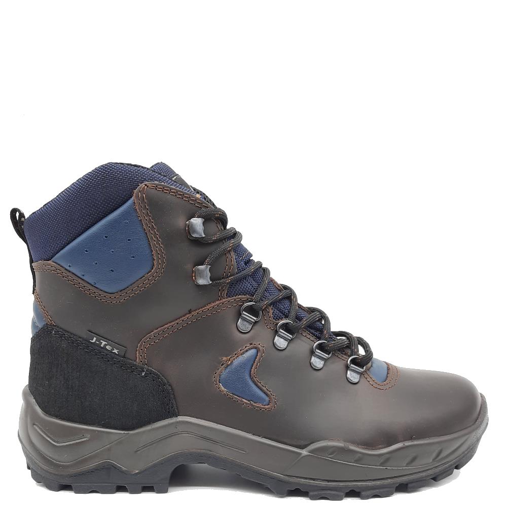 JACALU MENS TEX 6 EYE LACE BOOT - BROWN | Paul Byron Shoes | Ireland