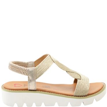 HEAVENLY FEET WOMENS SANDAL - GOLD