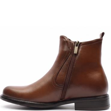 SUSST WOMENS ZIP CHELSEA ANKLE BOOT - TAN