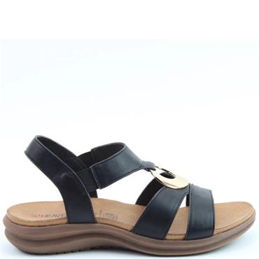 HEAVENLY FEET WOMENS SANDAL - BLACK
