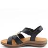 HEAVENLY FEET WOMENS SANDAL - BLACK