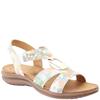 HEAVENLY FEET WOMENS SANDAL - WHITE FLOWER