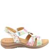 HEAVENLY FEET WOMENS SANDAL - WHITE FLOWER