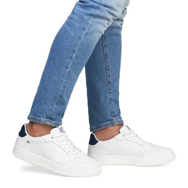 RIEKER MENS EVOLUTION LACE TRAINER - WHITE