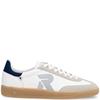 RIEKER MENS EVOLUTION LACE TRAINER - WHITE BLUE