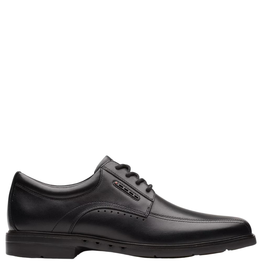 Clarks Mens Dress Shoes Black Clarks Vennor Walk Black Leather Mens Shoes  In Ahmedabad At