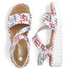 RIEKER WOMENS WEDGE STRAP SANDAL - MULTI