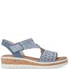 RIEKER WOMENS WEDGE SHOE - BLUE