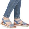 RIEKER WOMENS WEDGE SHOE - BLUE