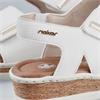 RIEKER WOMENS WEDGE SHOE - WHITE