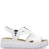 RIEKER WOMENS WEDGE STRAP SANDAL - WHITE