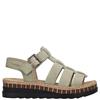 RIEKER WOMENS WEDGE STRAP SANDAL - GREEN