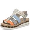 RIEKER WOMENS WEDGE SANDAL - MULTI