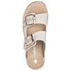 RIEKER WOMENS WEDGE SANDAL - BEIGE