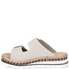 RIEKER WOMENS WEDGE SANDAL - BEIGE