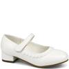 DUBARRY GIRLS STRAP COMMUNION SHOE - WHITE