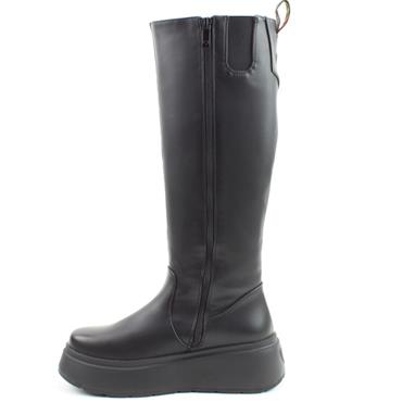 HEAVENLY FEET WOMENS HIGH LEG BOOT - BLACK
