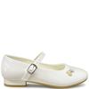 DUBARRY GIRLS STRAP COMMUNION SHOE - WHITE PATENT
